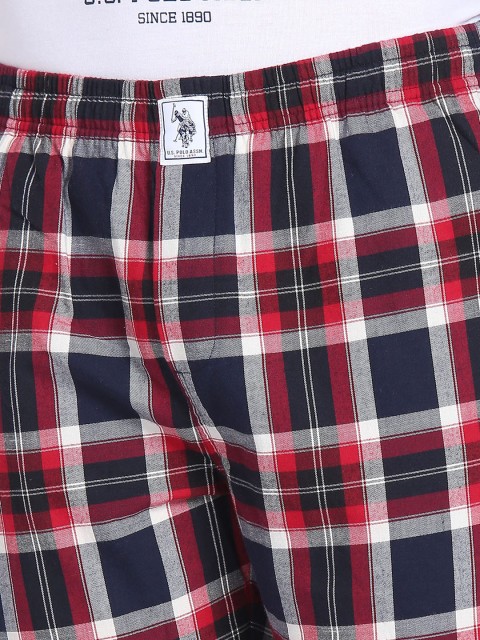 U.S. Polo Assn. Men Checked Cotton LP001 Lounge Pants - Image 6