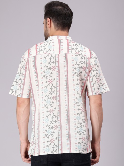 Cot'N Soft Floral Printed Mandarin Collar Cotton Short Kurta - Image 5