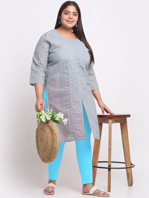 Trend Level Women Plus Size Mid-Rise Slim-Fit Ankle Length Leggings - Image 4