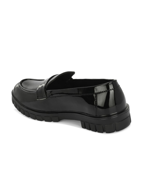 HERE&NOW Men Black Formal Penny Loafers - Image 3