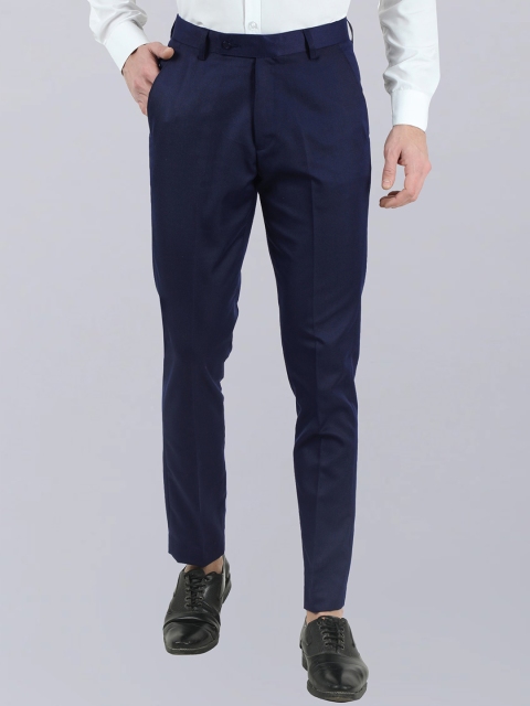 VEI SASTRE Men Smart Slim Fit Formal Trousers