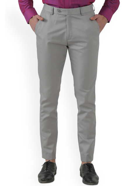 FUBAR Men Relaxed Mid-Rise Easy Wash Formal Trousers