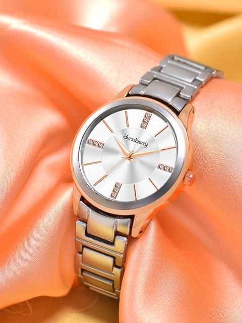 DressBerry Women Dial & Bracelet Style Straps Analogue Watch HOBDB-114-NEW1-RG