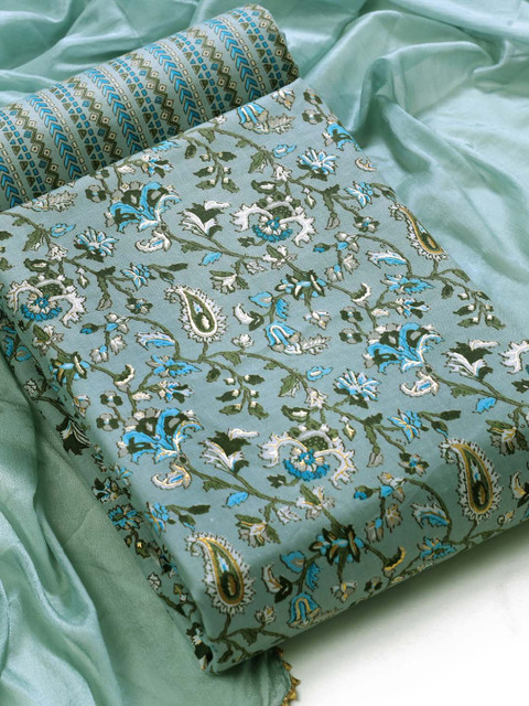 Sun Fashion And Lifestyle Floral Printed Unstitched Dress Material