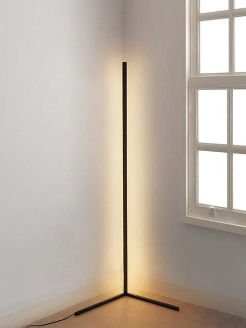 THE ARTMENT Black Modern Art Zenith Corner Floor Lamp - Image 5