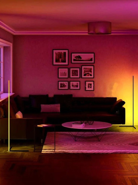 THE ARTMENT Black Modern Art Zenith Corner Floor Lamp - Image 3
