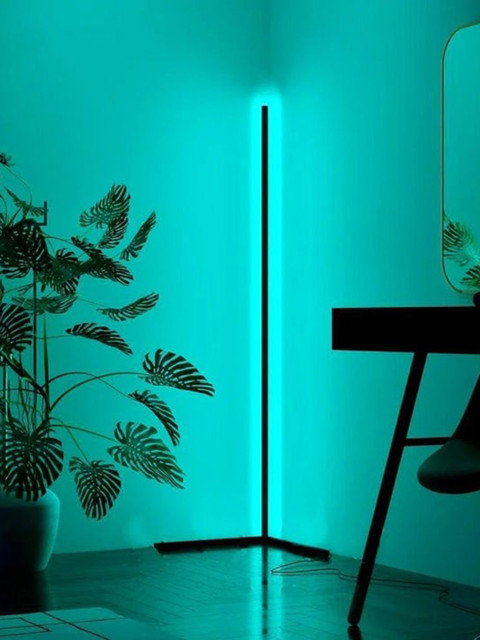 THE ARTMENT Black Modern Art Zenith Corner Floor Lamp - Image 2