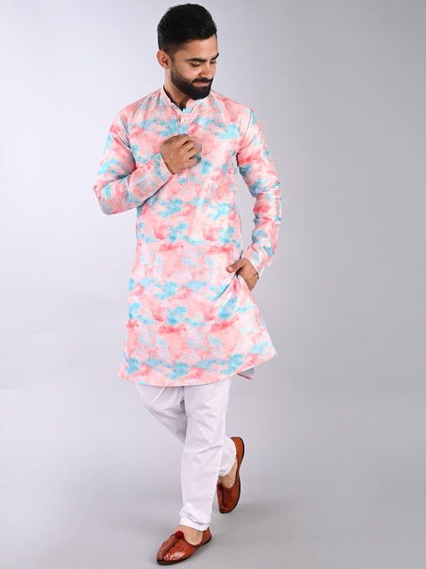FUBAR Dyed Mandarin Collar Straight Kurta - Image 4