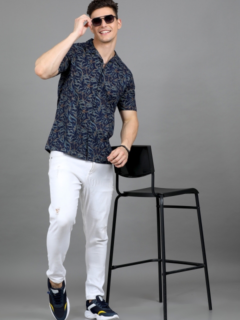 HERE&NOW Floral Printed Cotton Casual Shirt - Image 5