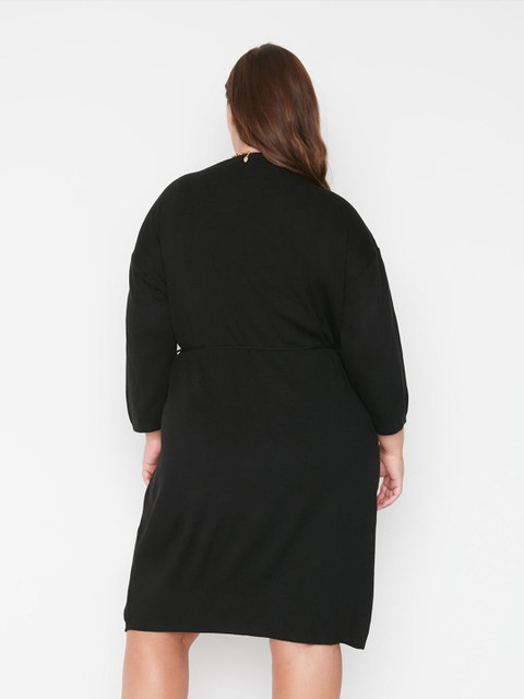 Trendyol Plus Size Wrap Knee Length Dress - Image 4