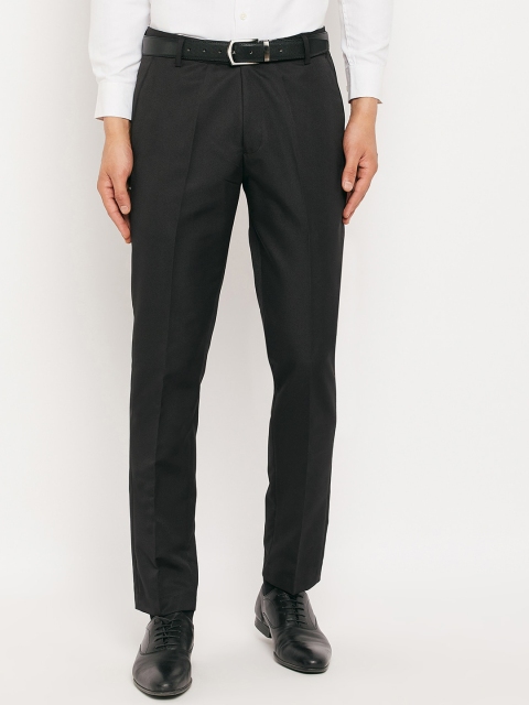 VEI SASTRE Men Mid Rise Smart Slim Fit Plain Formal Trousers