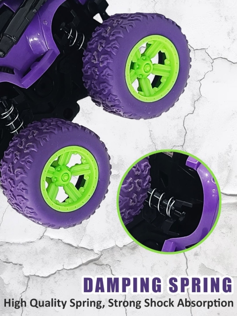 WEMBLEY Kids Set Of 4 Monster Truck Tractor 4WD Toy Vehicles - Image 5