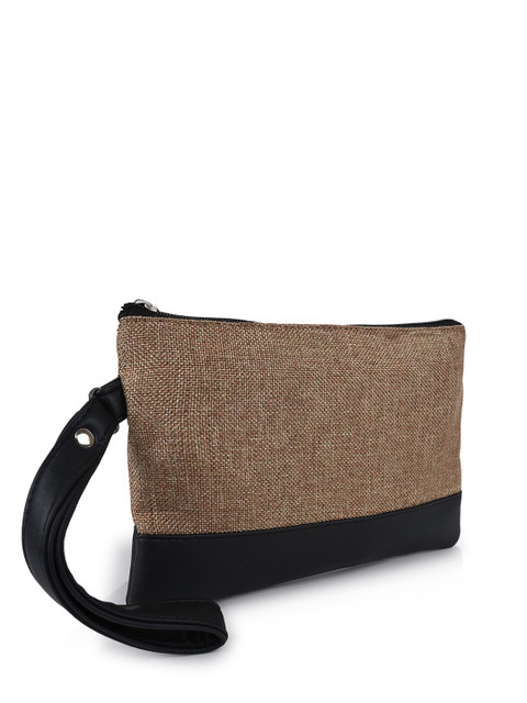 CIMONI Colourblocked Stylish Jute Wrist Travel Pouch - Image 3