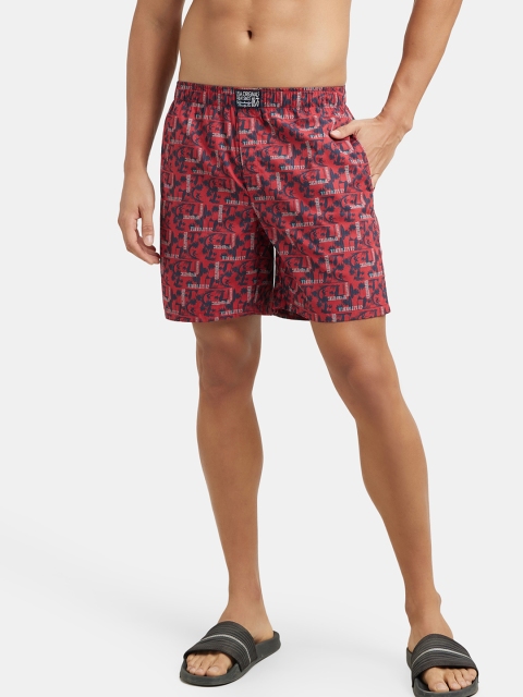 Jockey Combed Mercerized Cotton Woven Boxer Shorts with Side Pocket-US57 - Image 5
