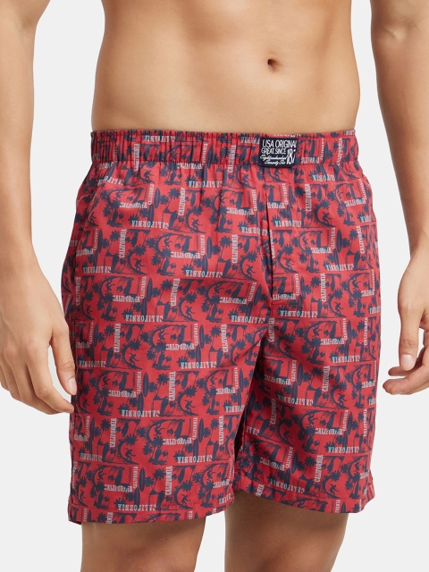Jockey Combed Mercerized Cotton Woven Boxer Shorts with Side Pocket-US57 - Image 2