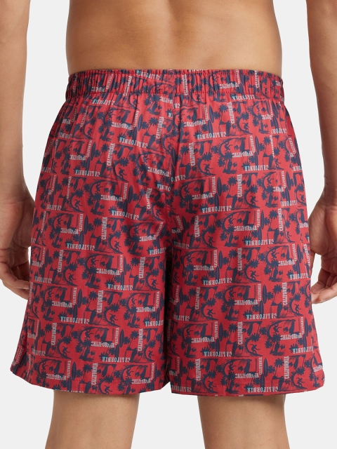 Jockey Combed Mercerized Cotton Woven Boxer Shorts with Side Pocket-US57 - Image 3