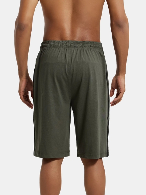 Jockey Combed Cotton Rich Shorts with Side Pockets-9426 - Image 3