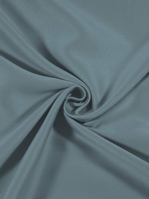 Cloth Fusion Grey 2 Pieces Room Darkening Blackout Long Door Curtains - Image 4