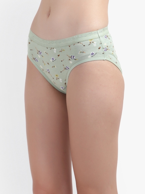 Bruchi CLUB Pack Of 3 Floral Printed Cotton Hipster Briefs - Image 3