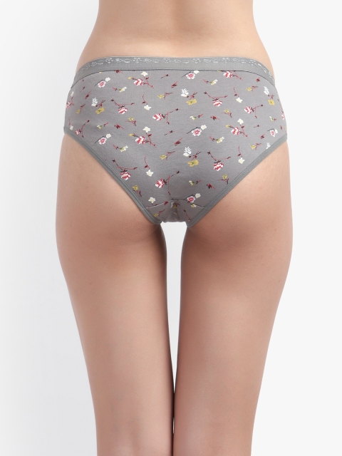 Bruchi CLUB Pack Of 3 Floral Printed Cotton Hipster Briefs - Image 4