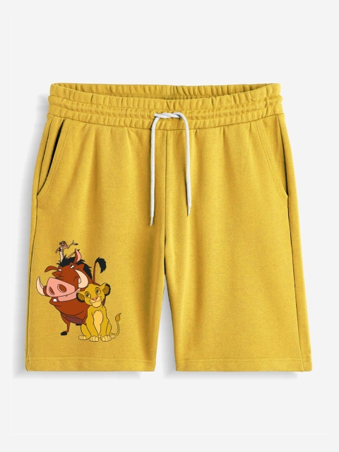 Minicult Boys Pack Of 3 Lion King Printed Cotton Shorts - Image 2