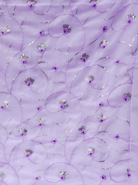 KALINI Embroidered Silk Georgette Unstitched Dress Material - Image 6