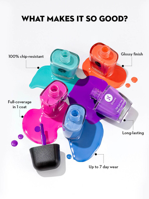 SUGAR Tip Tac Toe Classic Long Lasting Nail Lacquer 9 ml - Tangerine Treat 31 - Image 3