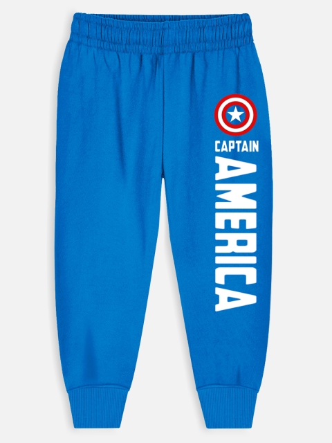 YK Marvel Boys Pack Of 5 Typography Printed Pure Cotton Joggers - Image 3