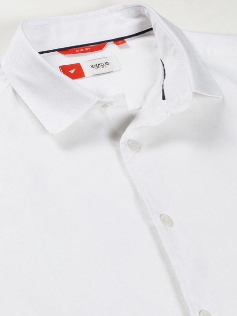 INVICTUS Original Slim Fit Spread Collar Cotton Casual Shirt - Image 2