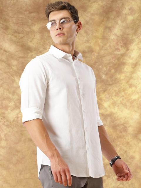 INVICTUS Original Slim Fit Spread Collar Cotton Casual Shirt - Image 3