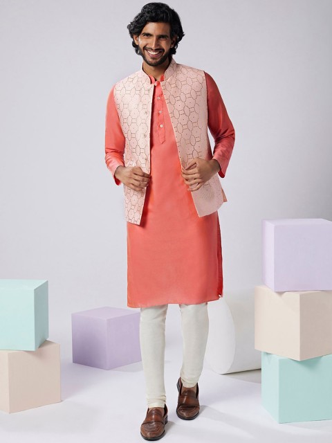 KISAH Embellished Mandarin Collar Nehru Jacket - Image 6