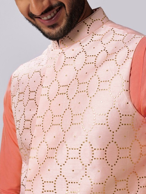 KISAH Embellished Mandarin Collar Nehru Jacket - Image 2