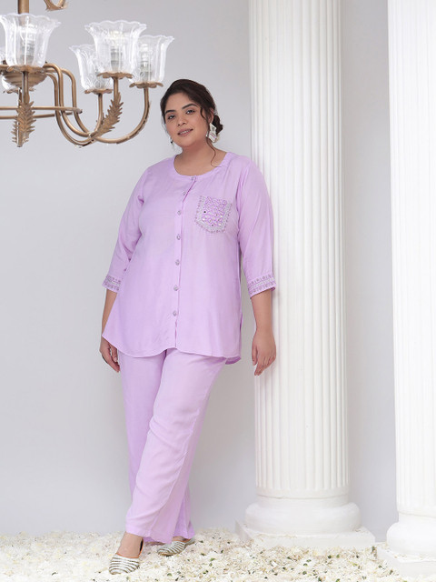 Bani Women Plus Size Round Neck Top and Trousers - Image 5