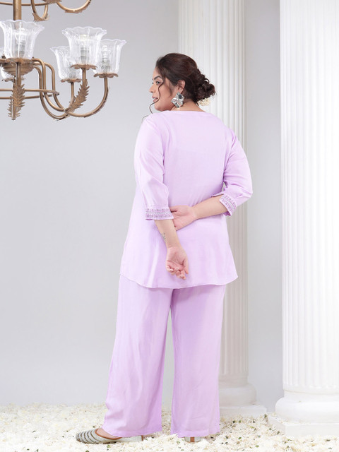 Bani Women Plus Size Round Neck Top and Trousers - Image 4