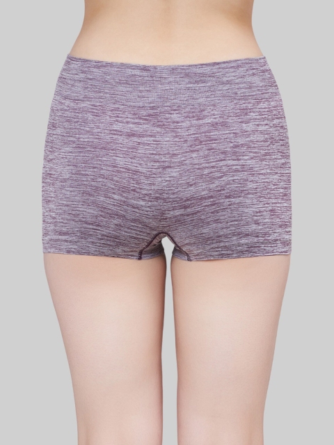 PLUMBURY Full Coverage Seamless Anti Bacterial Technology Boyshort Briefs - Image 4