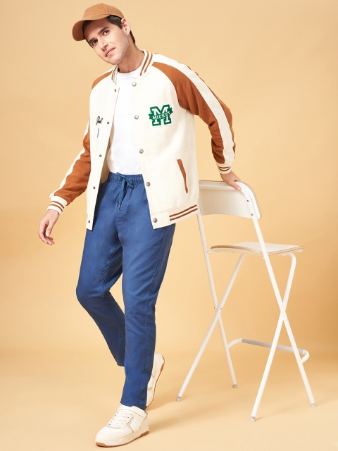 Urban Ranger by pantaloons Colourblocked Mock Collar Front-Open Sweatshirt - Image 5