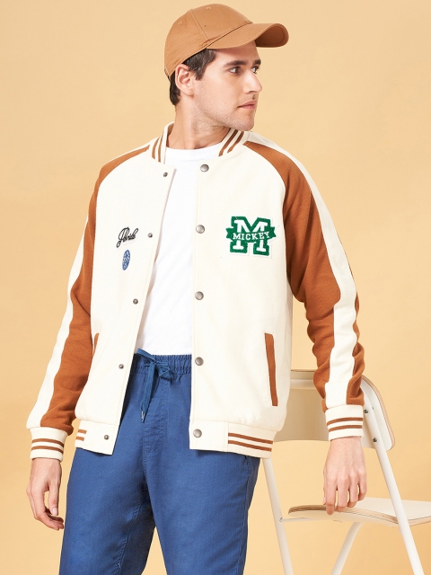 Urban Ranger by pantaloons Colourblocked Mock Collar Front-Open Sweatshirt - Image 6