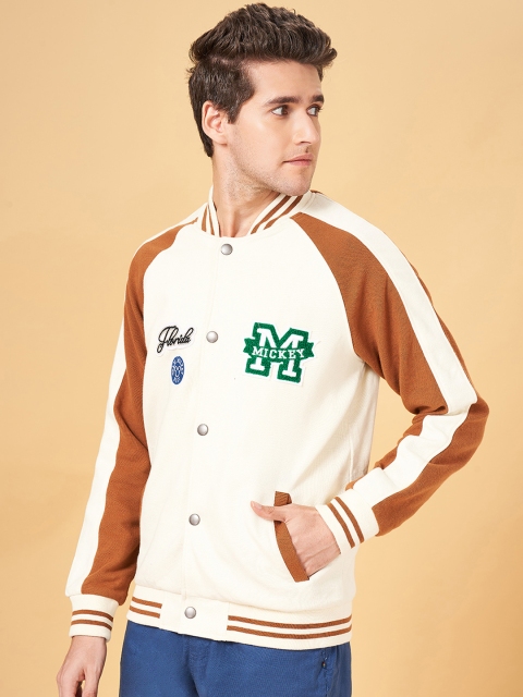 Urban Ranger by pantaloons Colourblocked Mock Collar Front-Open Sweatshirt - Image 3
