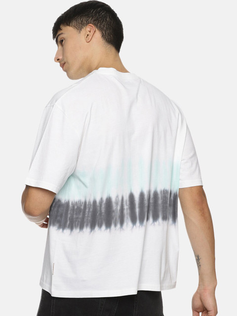 The Roadster Lifestyle Co. Tie & Dye Oversized Pure Cotton T-Shirt - Image 4