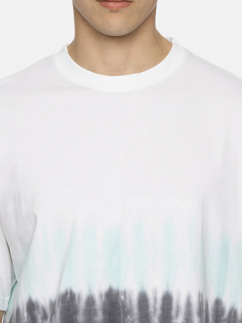 The Roadster Lifestyle Co. Tie & Dye Oversized Pure Cotton T-Shirt - Image 2