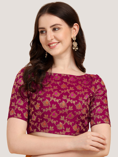 Oomph! Woven Design Saree Blouse