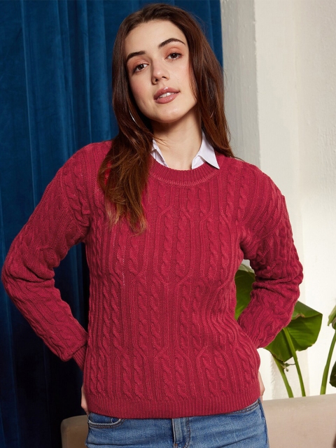 Berrylush Cable Knit Acrylic Pullover Sweater - Image 5