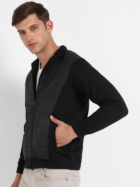 Campus Sutra Stand Collar Windcheater Cotton Padded Jacket - Image 3