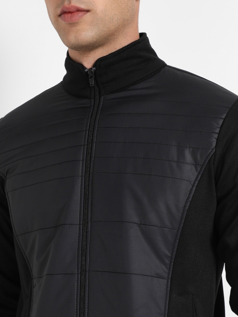 Campus Sutra Stand Collar Windcheater Cotton Padded Jacket - Image 2