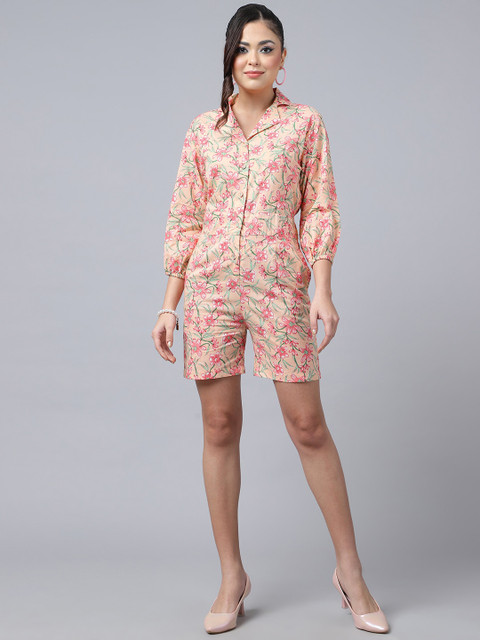KALINI Floral Printed Playsuit