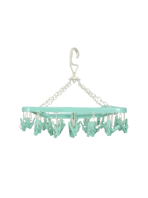 Kuber Industries Green & White 360 Degree Portable Clips Drying Hanger - Image 3