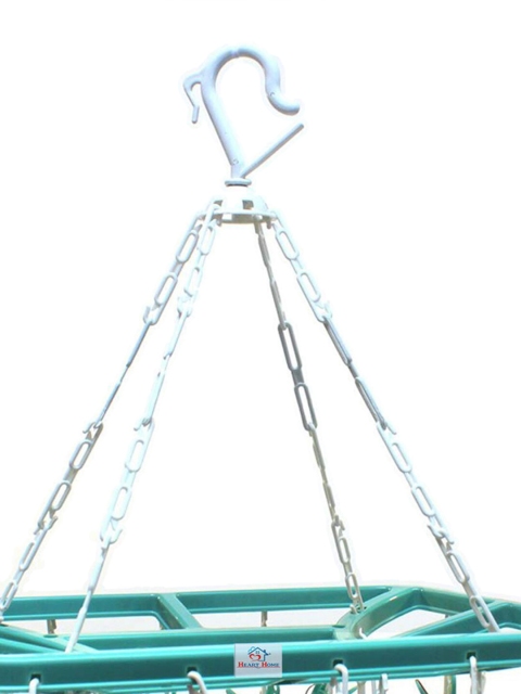 Kuber Industries Green & White 360 Degree Portable Clips Drying Hanger - Image 5