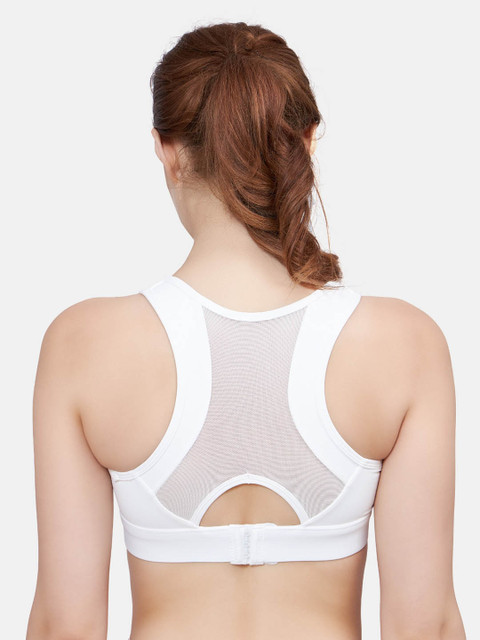 PLUMBURY Full Coverage All Day Comfort Removable Padding Rapid-Dry Sports Bra