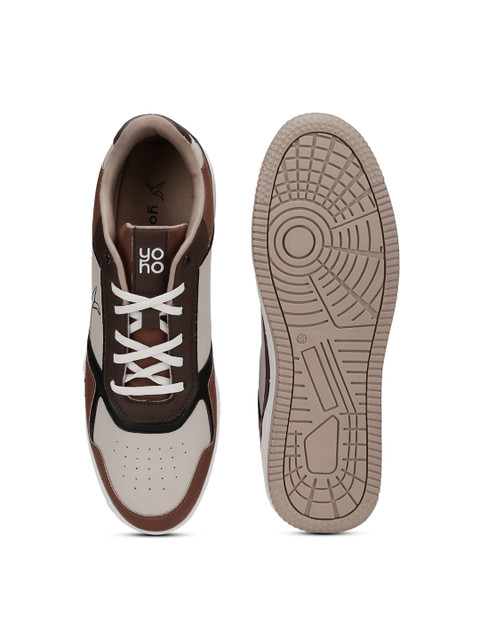 yoho Men Colourblocked Memory Foam Insole Lightweight Sneakers - Image 3