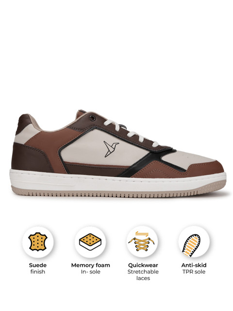 yoho Men Colourblocked Memory Foam Insole Lightweight Sneakers - Image 7